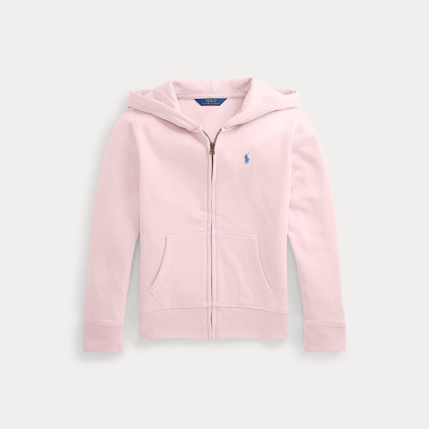 Rosa hettejakke fra Ralph Lauren med hvit logo – til Jente 8–16 år