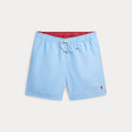Ralph Lauren Traveler badeshorts i lyseblå med rød hestelogo – Gutt