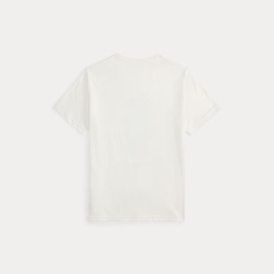 Ralph Lauren – Hvit T-skjorte med bamsemotiv – Gutt – 4–7 år