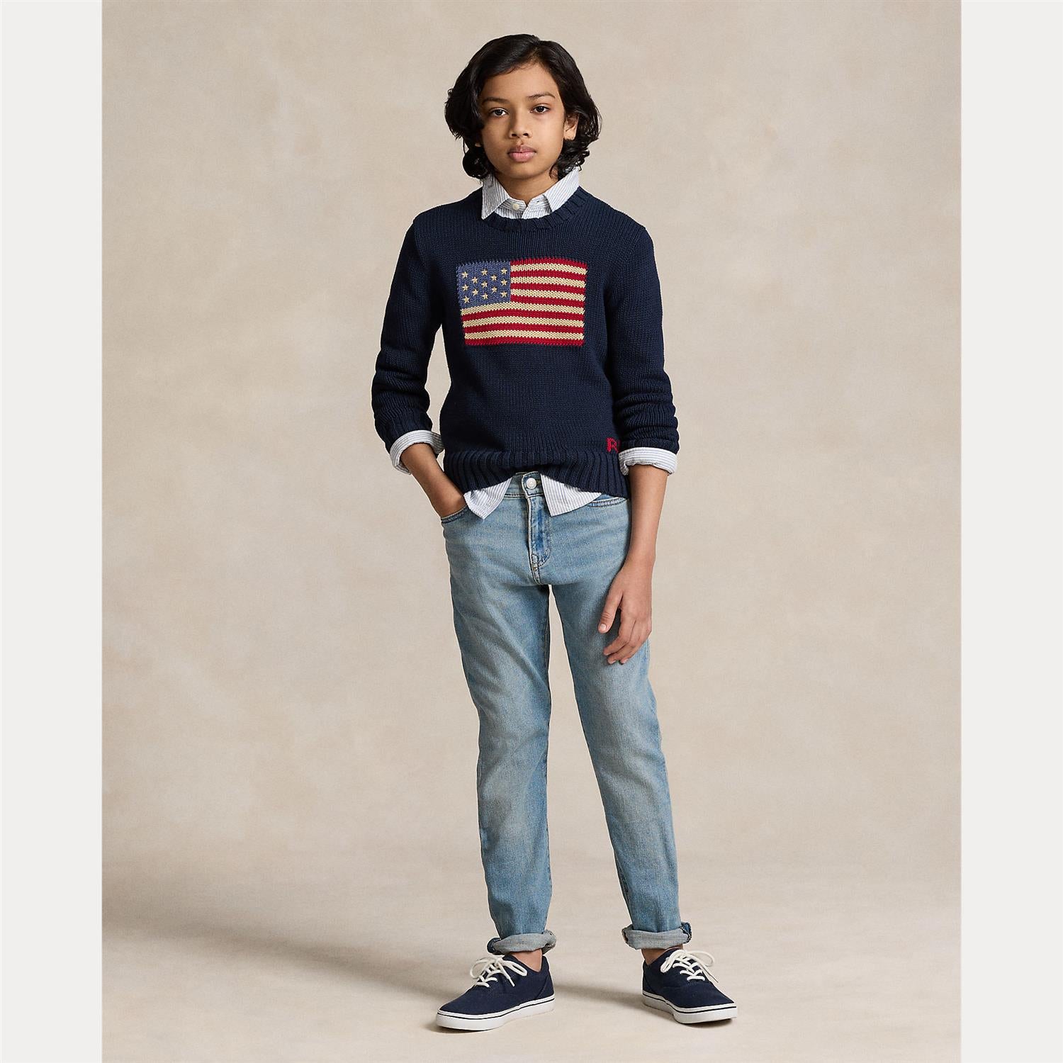 Ralph Lauren lysblå denim jeans med 5 lommer – 12–18 år