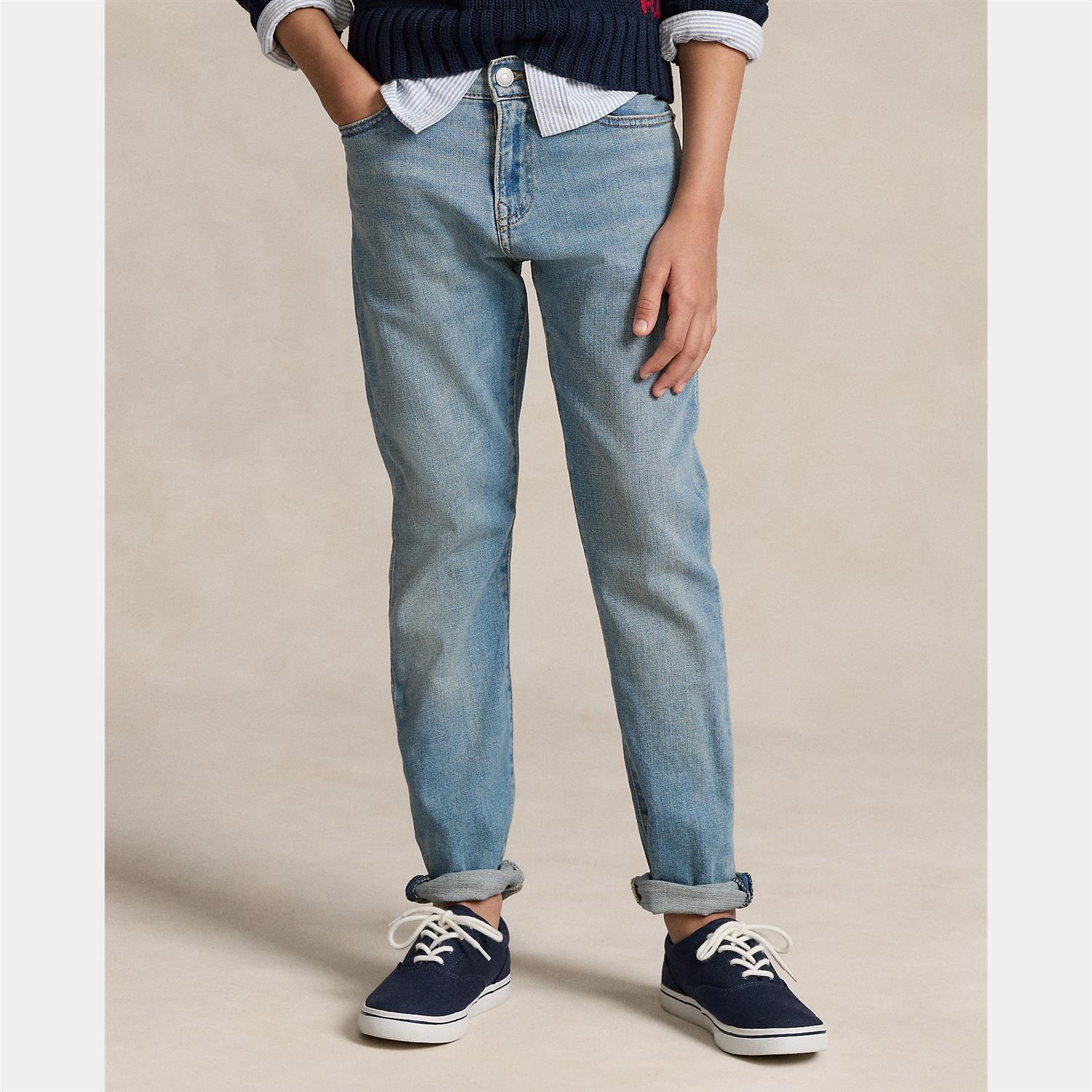 Ralph Lauren lysblå denim jeans med 5 lommer – 12–18 år