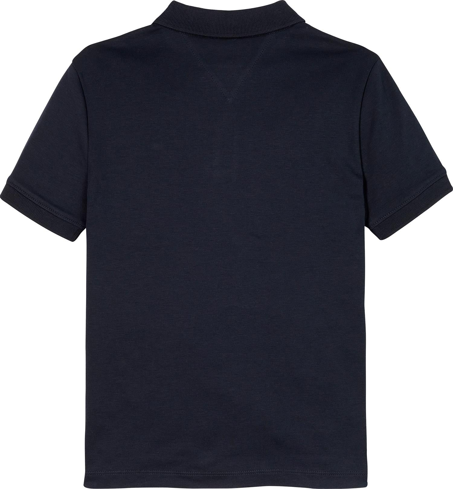 Marineblå pique til gutt fra Tommy Hilfiger i glatt bomull