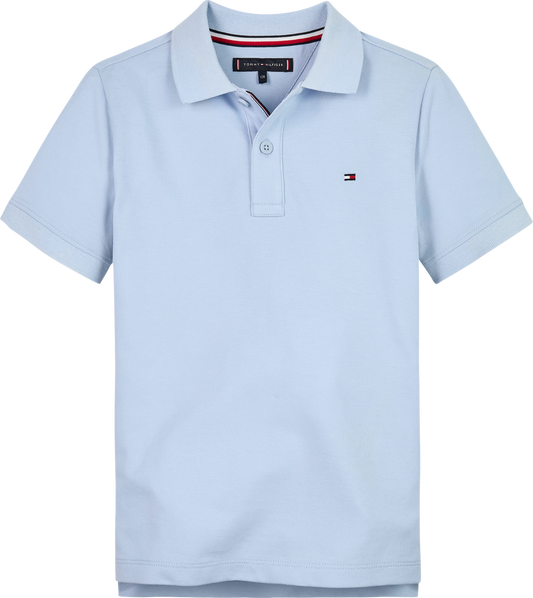 Piqué t-skjorte i lyseblå fra Tommy Hilfiger – Gutt