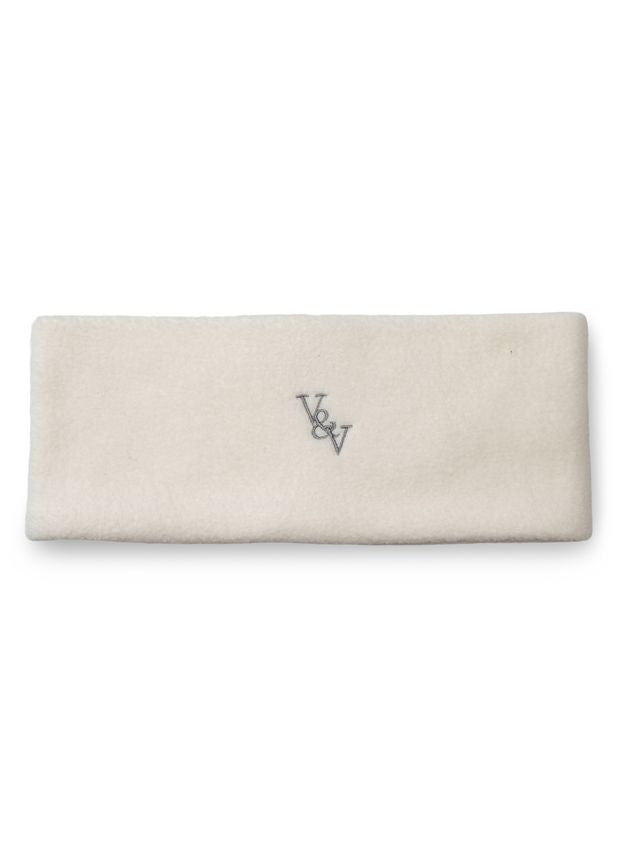 Vilje & Ve Od pannebånd i hvit fleece unisex 6–16 år