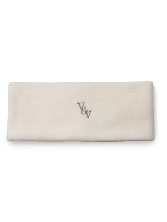 Vilje & Ve Od pannebånd i hvit fleece unisex 6–16 år