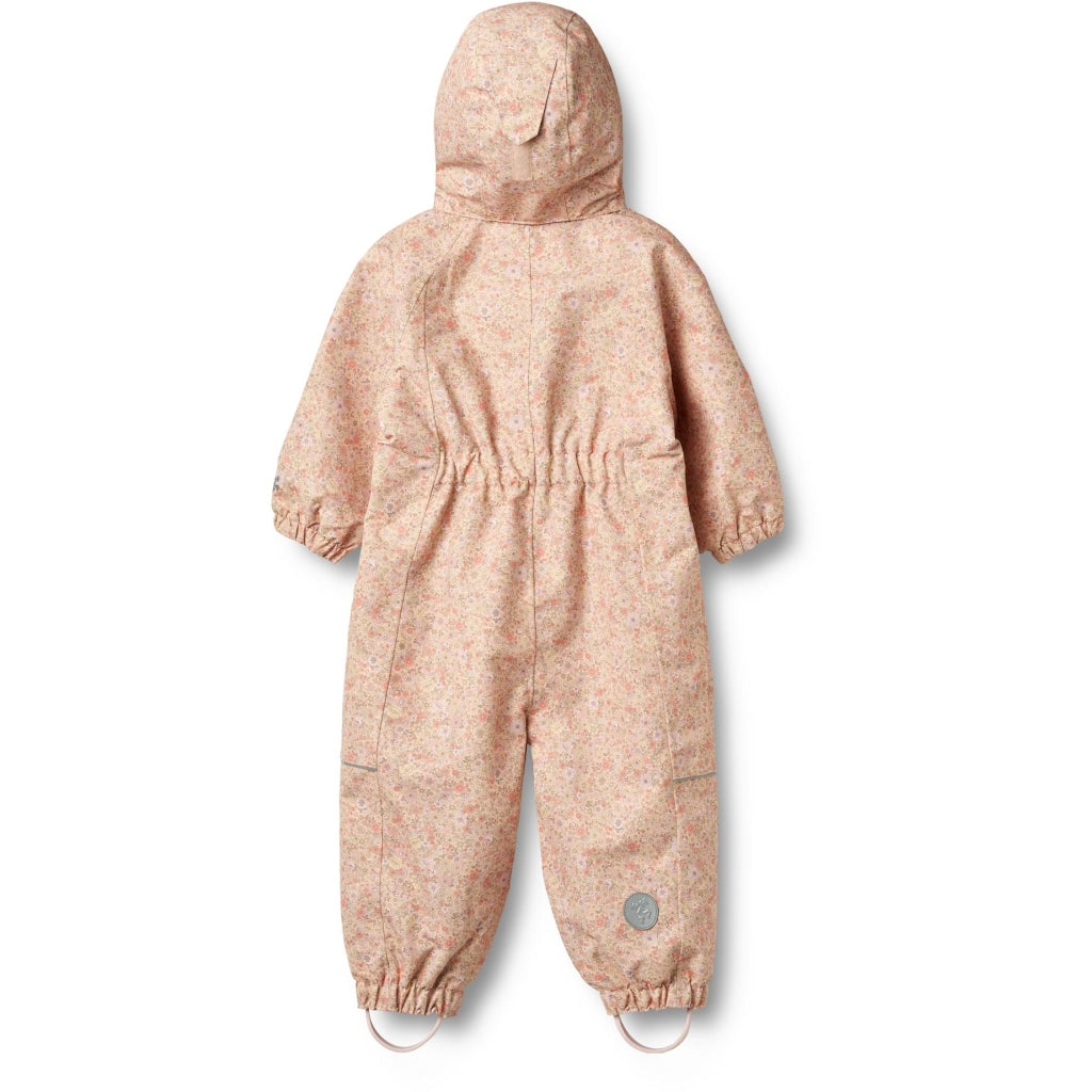 Wheat Olly Tech vårdress i Lemonade Flowers-print med refleks og glidelås, jente 9 mnd–3 år