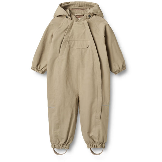 Wheat Outdoor Suit Olly Tech vårdress i fargen Warm Stone – 100% resirkulert materiale – Unisex