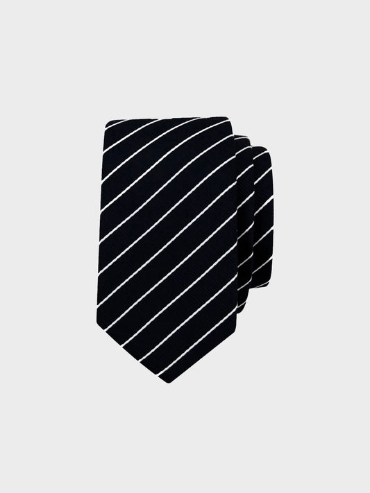 Stripet slips fra Grunt i marineblå og hvit – gutt – 100% resirkulert polyester